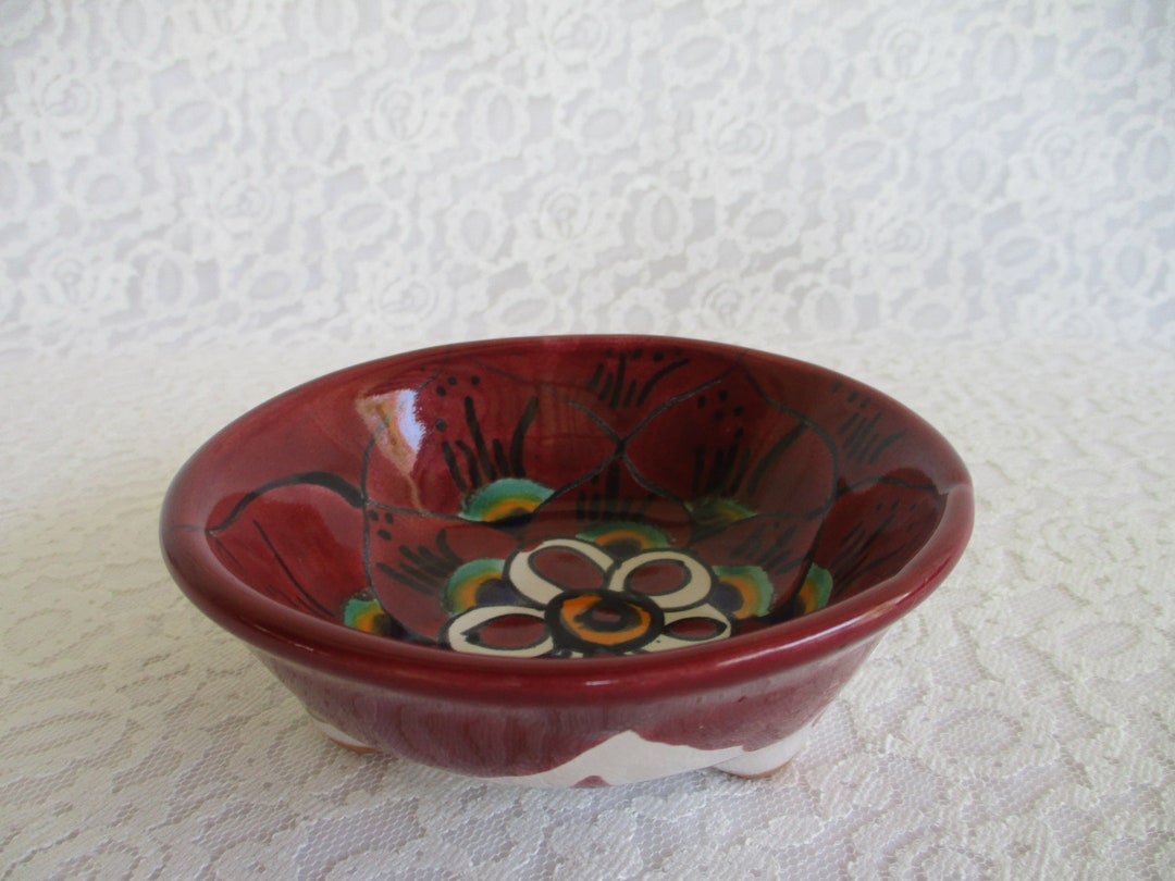 Small Mexican Ceramic Salsa Bowl Etsy