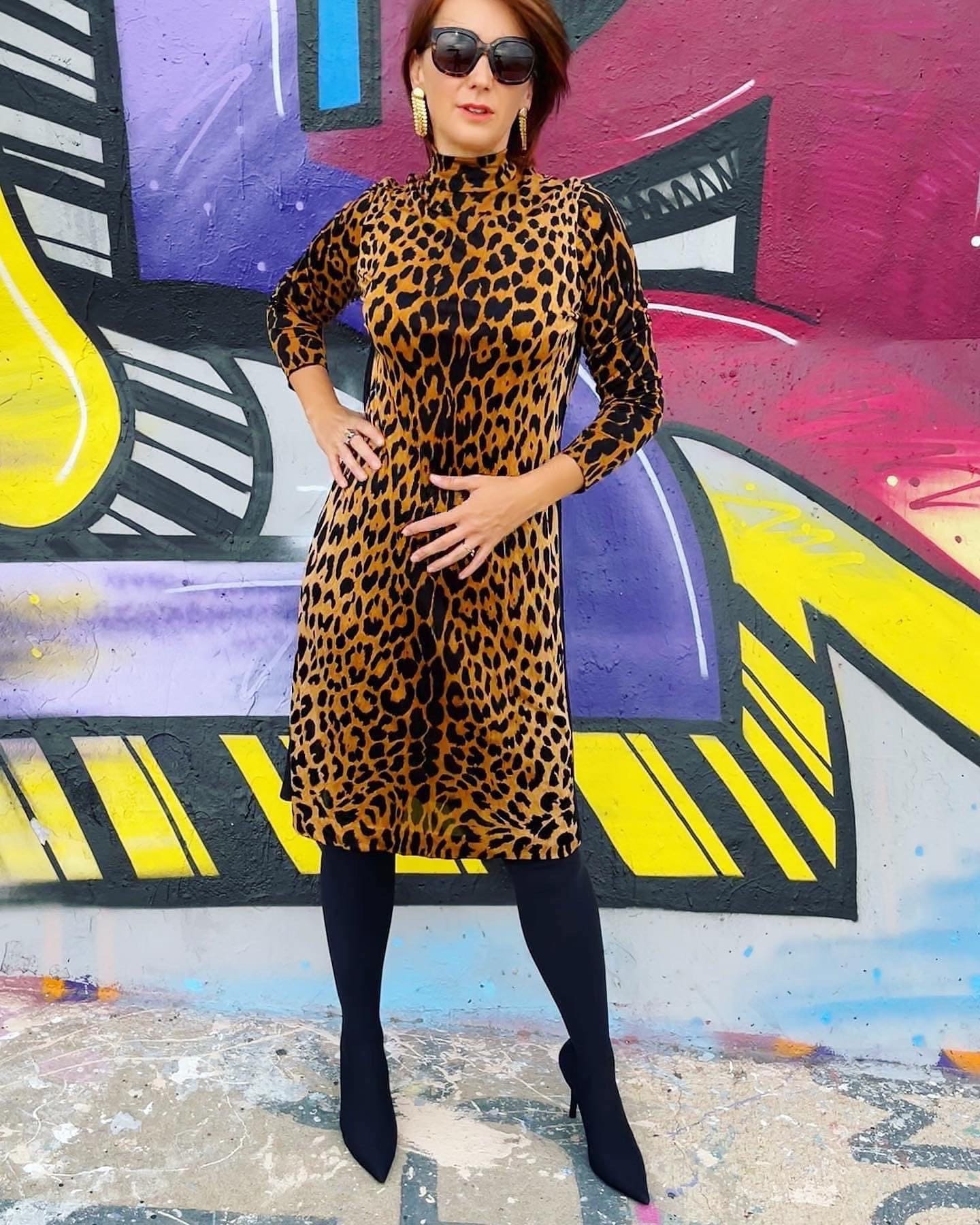 Leopard Print Dress Etsy Canada