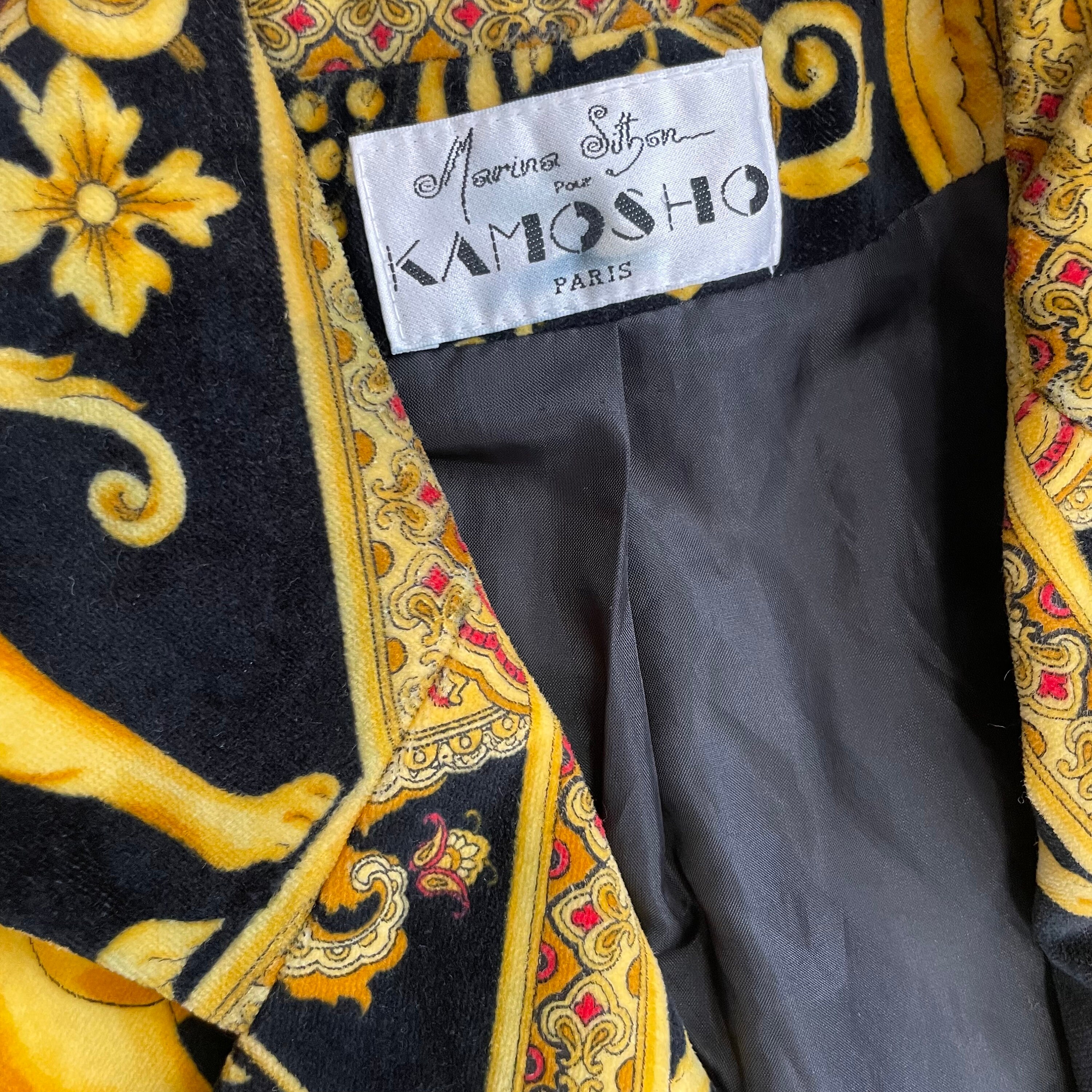 Marina Sitbon for Kamosho Paris 1990's- Incredible Velvet