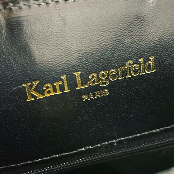 Karl Lagerfeld Paris- Large handbag in smooth mat… - image 6
