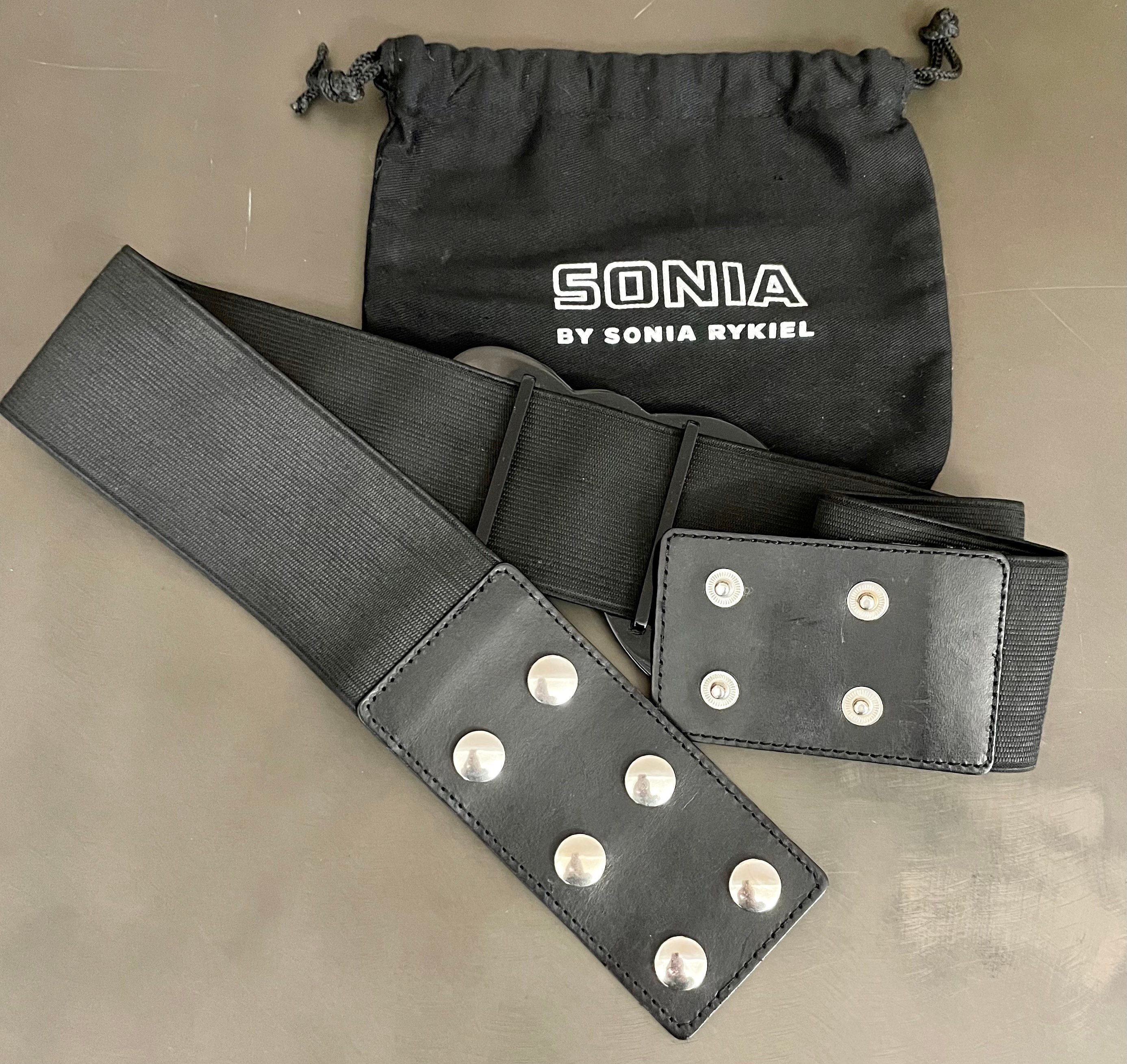Sonia Rykiel Paris- Wide Belt, Elasticated High Waist 