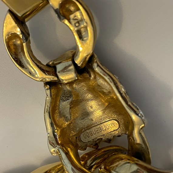 Vogue Bijoux 1970's - Splendid and Imposing Gold-plated Curb Chain