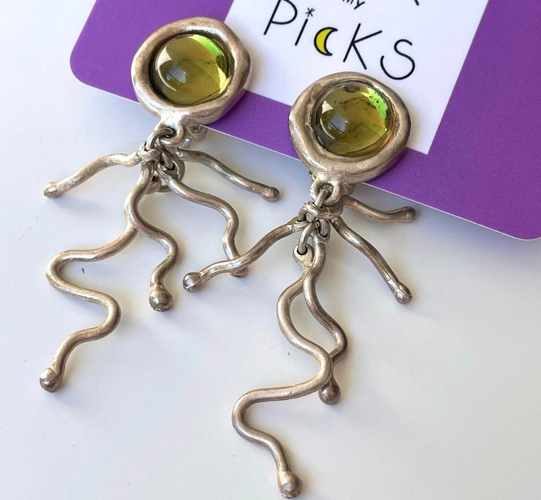 Boucles D'oreilles Biche De Bere Mini CLIPS Argenté Signées - Occasion, Fermoir Clips