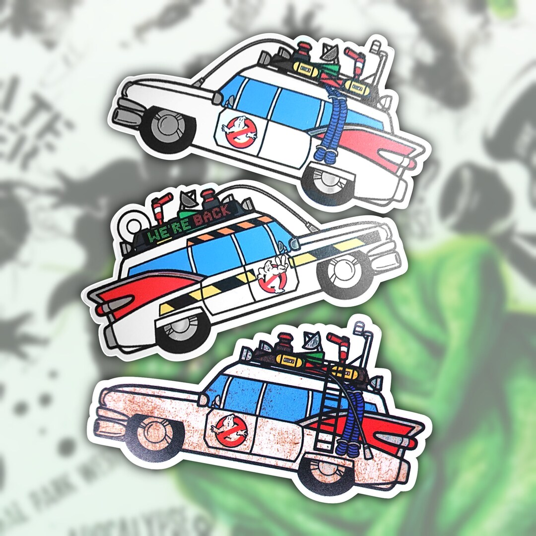 Ecto-1 Metallic Sticker Pack - Etsy