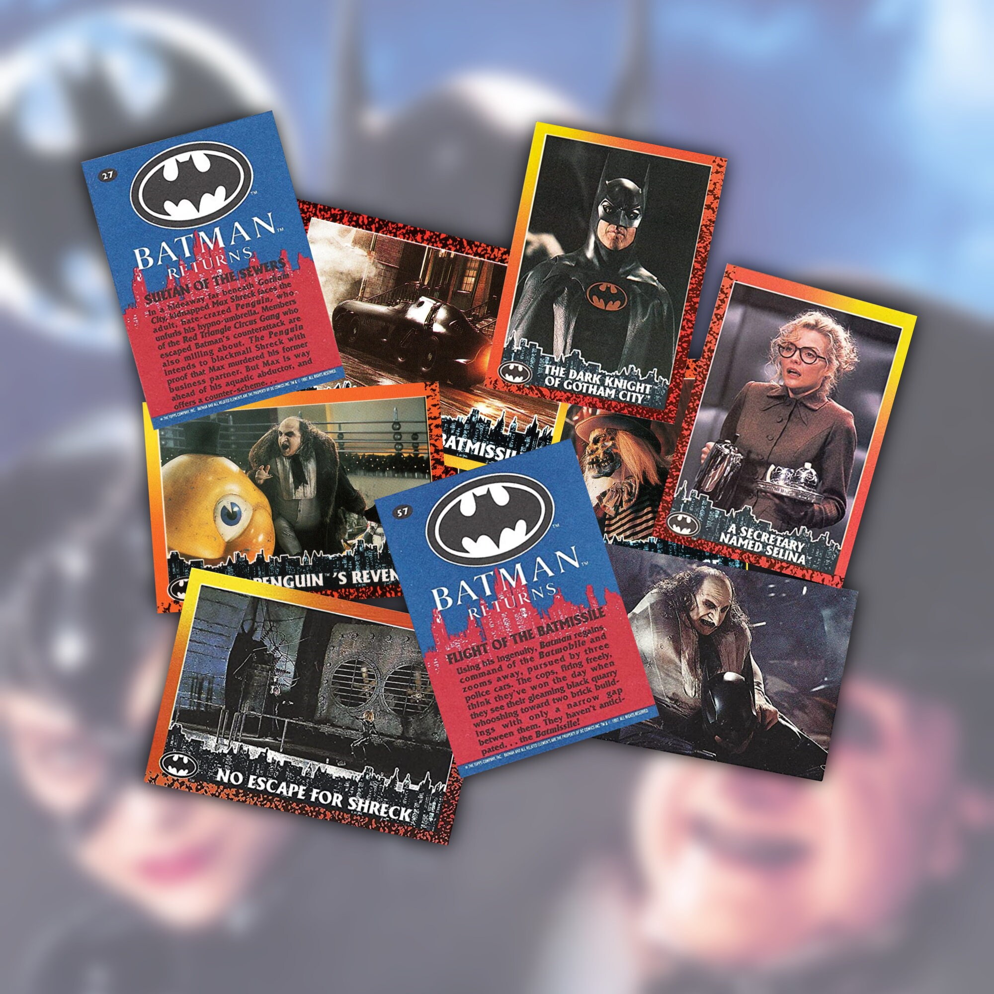 Batman Returns 1991 Trading Cards - Etsy India