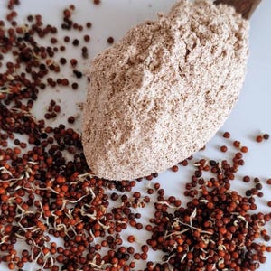 Premium Ragi Flour Madę in Canada, 200g | Millet Flour, Finger millet, African millet, Red millet, Nachani, Nachni