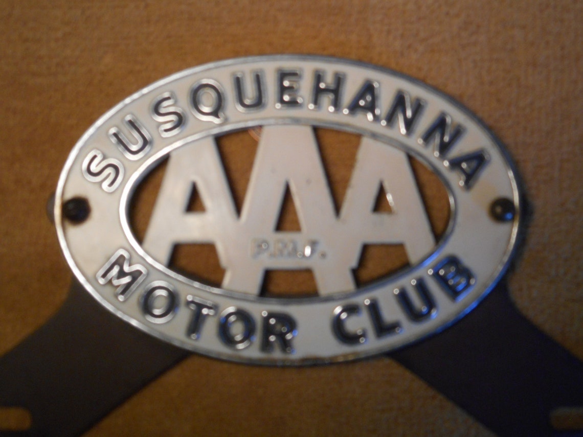 Suquehanna PA ETIQUETA AAA Motor Club con soporte de Etsy