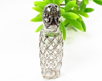 Vintage Miniature Glass Perfume Bottle, Estee Lauder, Made in France