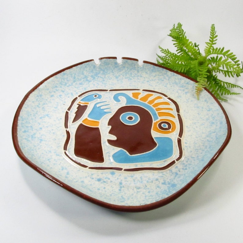 Vintage Ceramic Tribal Ashtray, Legendware, Sedona, Trinket Dish image 2