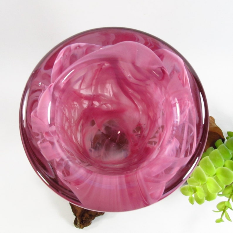 Vintage Pink Kosta Boda Vase, Atoll Swedish Design, Anna Ehrner Designer image 4