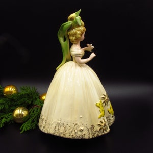 Vintage Sweet Sixteen Josef Originals Girl Figurine, He Loves Me, Yellow Dress, Made in Japan image 7