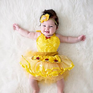 Belle Costume Belle Baby Costume Apron Baby Princess - Etsy Singapore