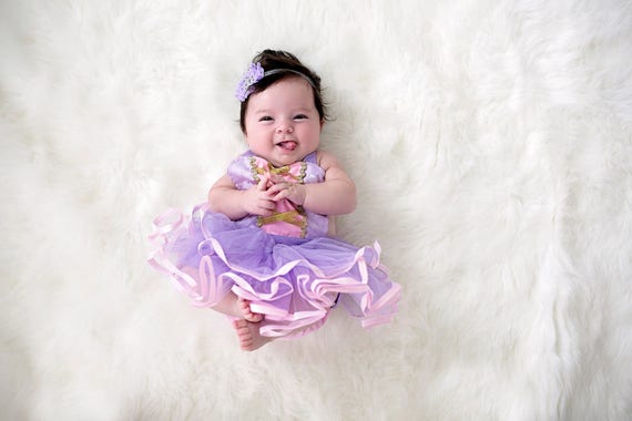 Rapunzel Baby Costume Baby Princess Costume Newborn Photo - Etsy
