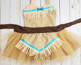 Baby Pocahontas costume Apron,  Pocahontas baby outfit, Pocahontas apron for cake smash, baby princess outfit, infant photoshoot outfit