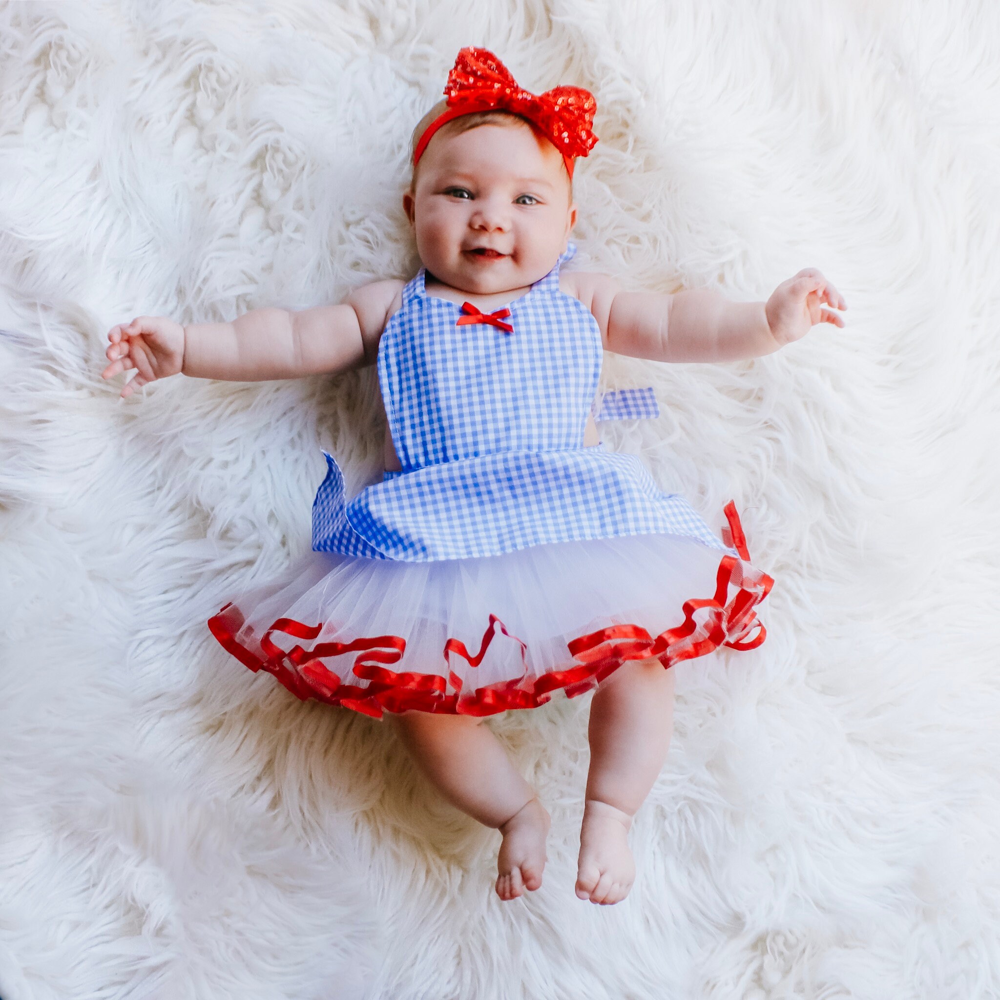 Dorthy Halloween Costumes 2022 Dorothy Costume Apron For Baby Baby Halloween Costume Baby Etsy India