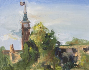 Cedarburg Fire Department - Fine Art PRINT, Oil Painting, Cedarburg, Gift, architecture, souvenir,  Premium Giclee