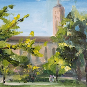 Madonna della Strada - impression d'art, peinture à l'huile, Loyola, cadeau, peinture de la ville, souvenir, cadeau Chicago, oeuvre d'art giclée premium