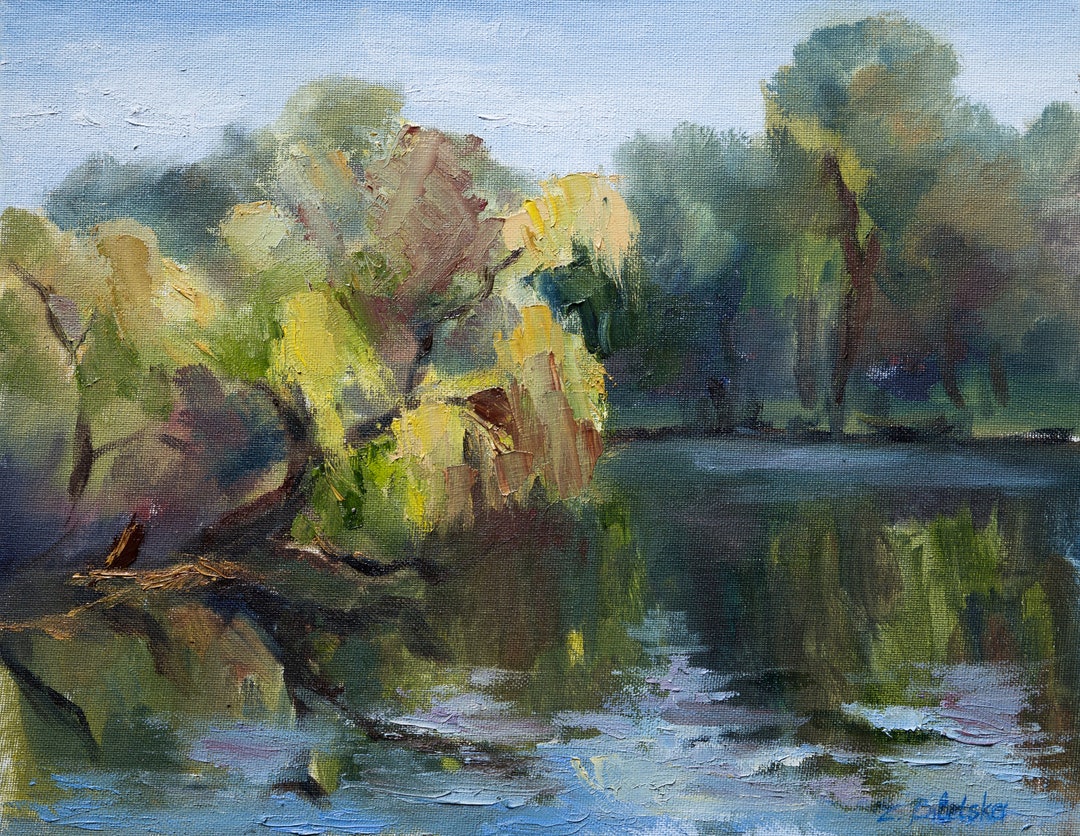 Spring Valley - Original Plein Air Painting - Nature Oil Painting