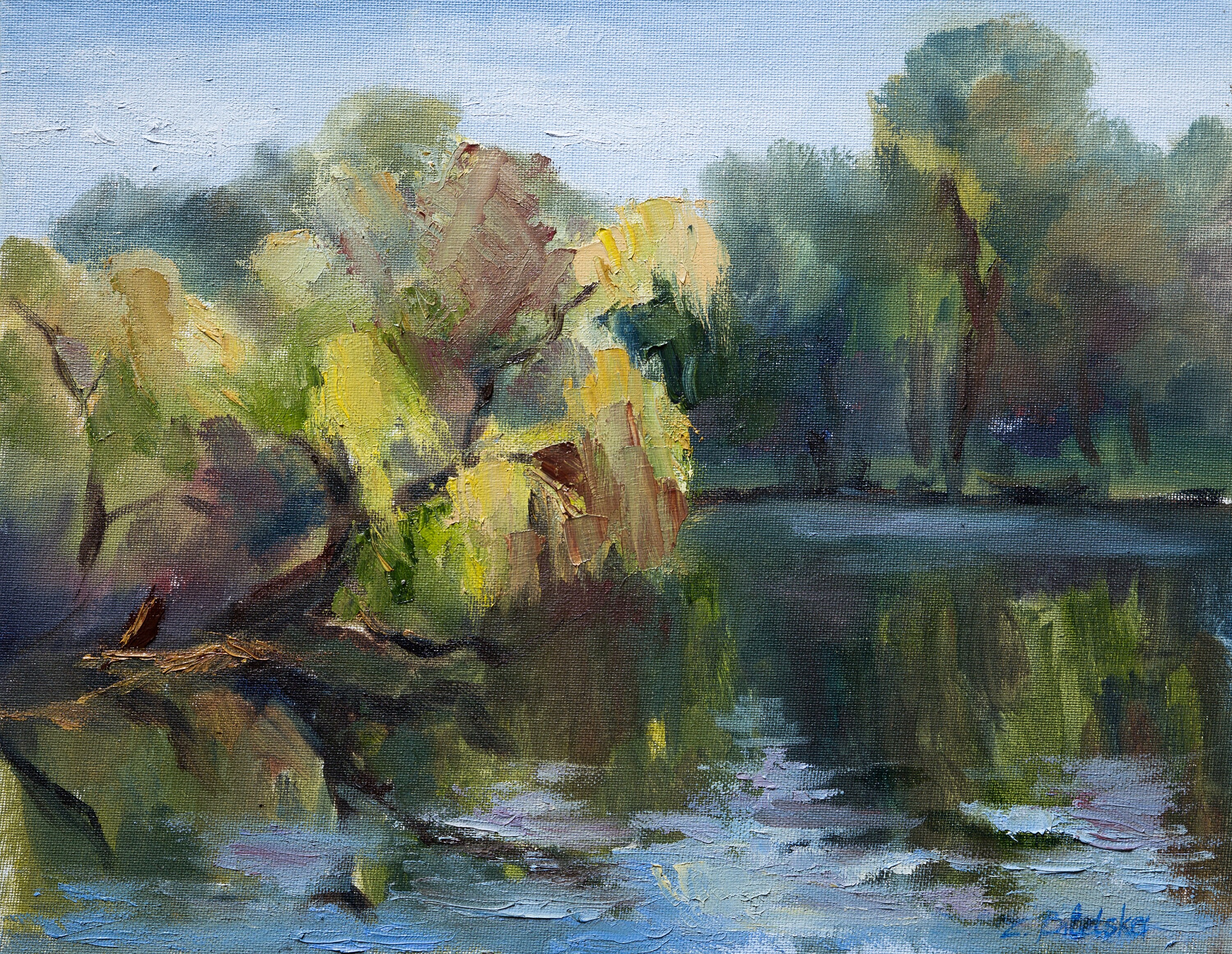 Spring Valley - Original Plein Air Painting - Nature Oil Painting
