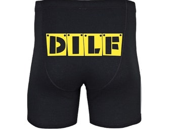 Funny Mens Underwear, Funny Underwear, DILF Underwear, Valentines Day Gift Fot Him, Funny Gift For Him, Sexy Underwear, Mens Boxers