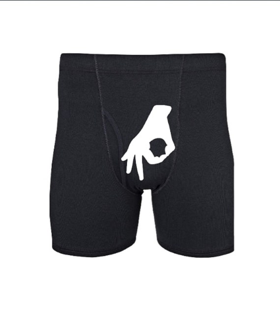 Funny Mens Underwear, Funny Underwear, Hand Circle Underwear