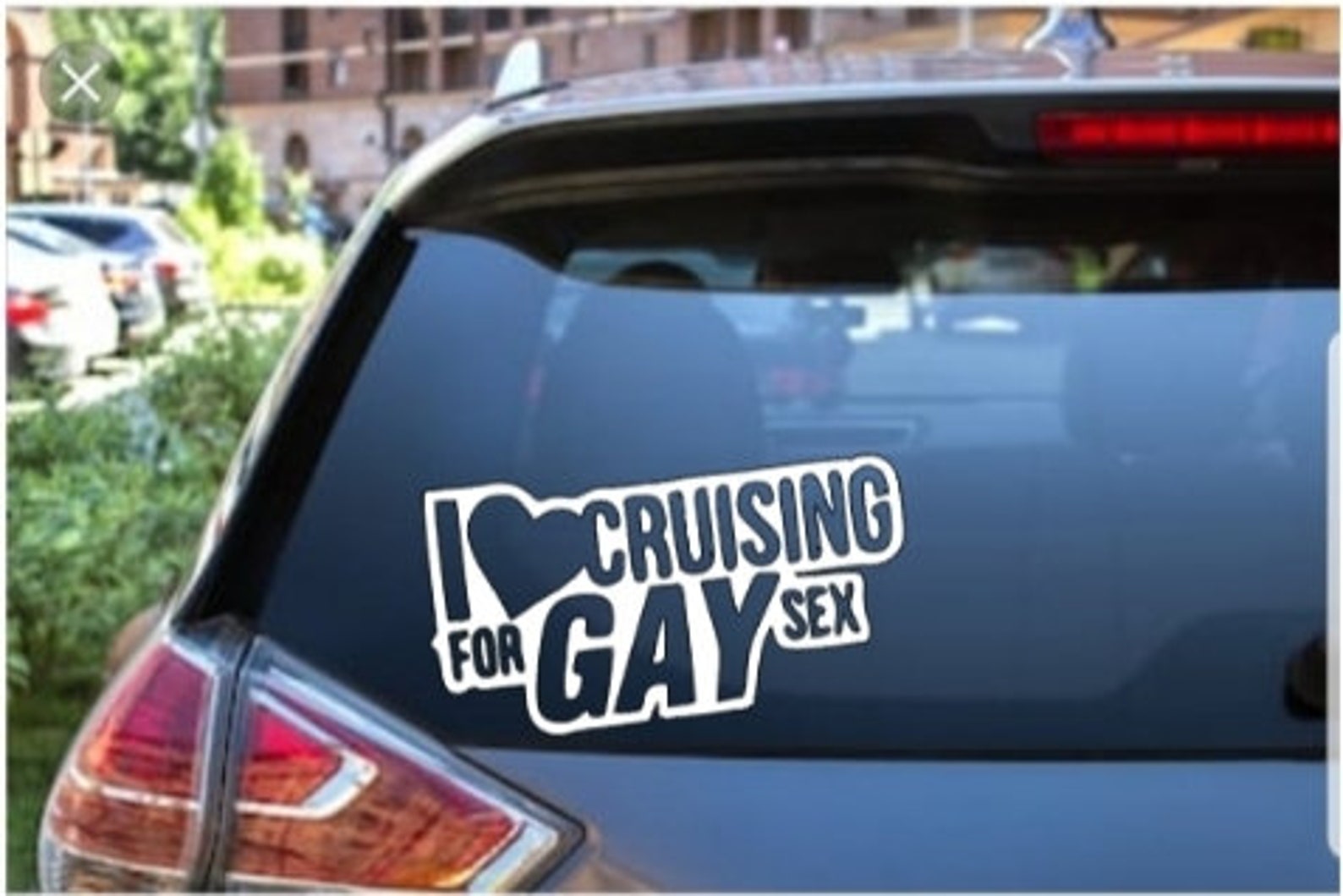 Gay Prank Sticker Car Decal Gay Prank Car Decal Window Etsy