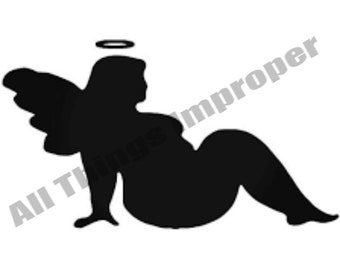 Fat Lady SVG, Funny SVG, Offensive SVG, Digital Download svg, Cricut Cut Files, Funny Cut File, Offensive Cut File, Angel svg, Chubby