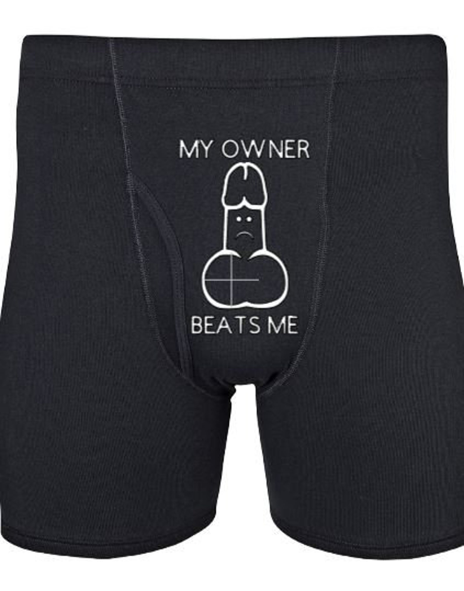 Funny Mens Underwear Funny Boxers My Owner Beats Me Etsy