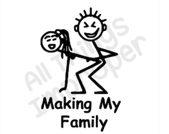 Stick Family SVG, Funny SVG, Offensive SVG, Digital Download svg, Cricut Cut Files, Funny Cut File, Offensive Cut File, Silhouette Cut File