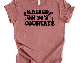 Raised on 90s Country shirt, Country music shirt, Country concert tee, Country shirt, Country music tee, Country music lover, Flag shirt