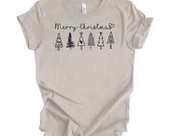 Camiseta de Feliz Navidad, Camiseta de vacaciones, Camiseta de árbol de Navidad, Camiseta de Feliz Navidad, Camiseta linda de Navidad, Camiseta del día de Navidad, Camiseta de vacaciones