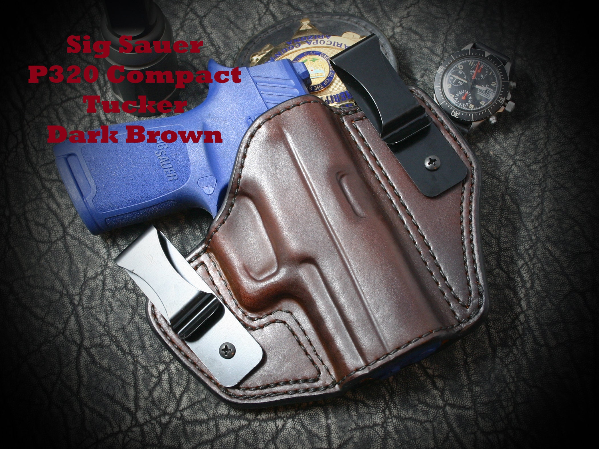 SIG Sauer P250 Compact IWB Inside the Waistband Right Hand Leather Holster