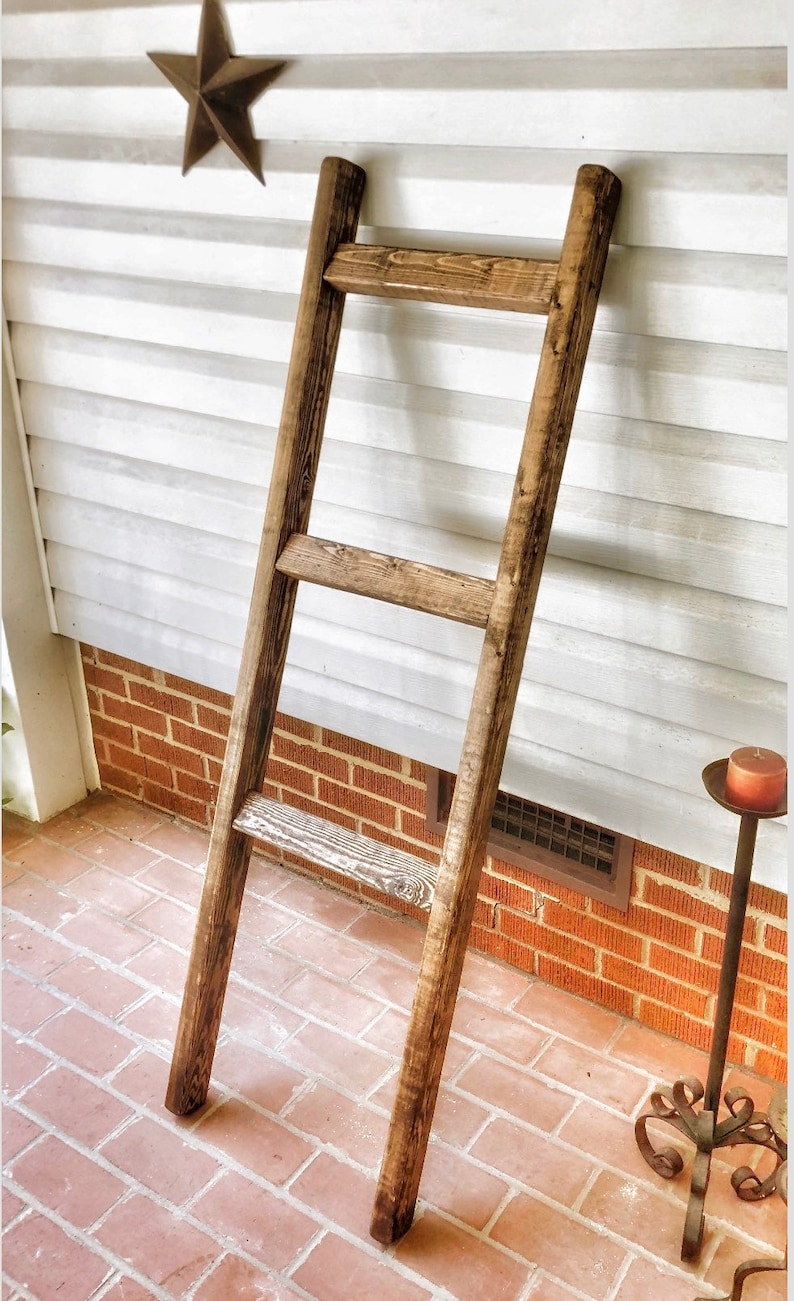 Reclaimed Blanket / Throw Ladder Rack Etsy