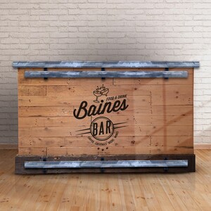 Home Bar - Commercial Bar. Perfect for use in mancaves, games rooms, pubs, restaurants and clubs