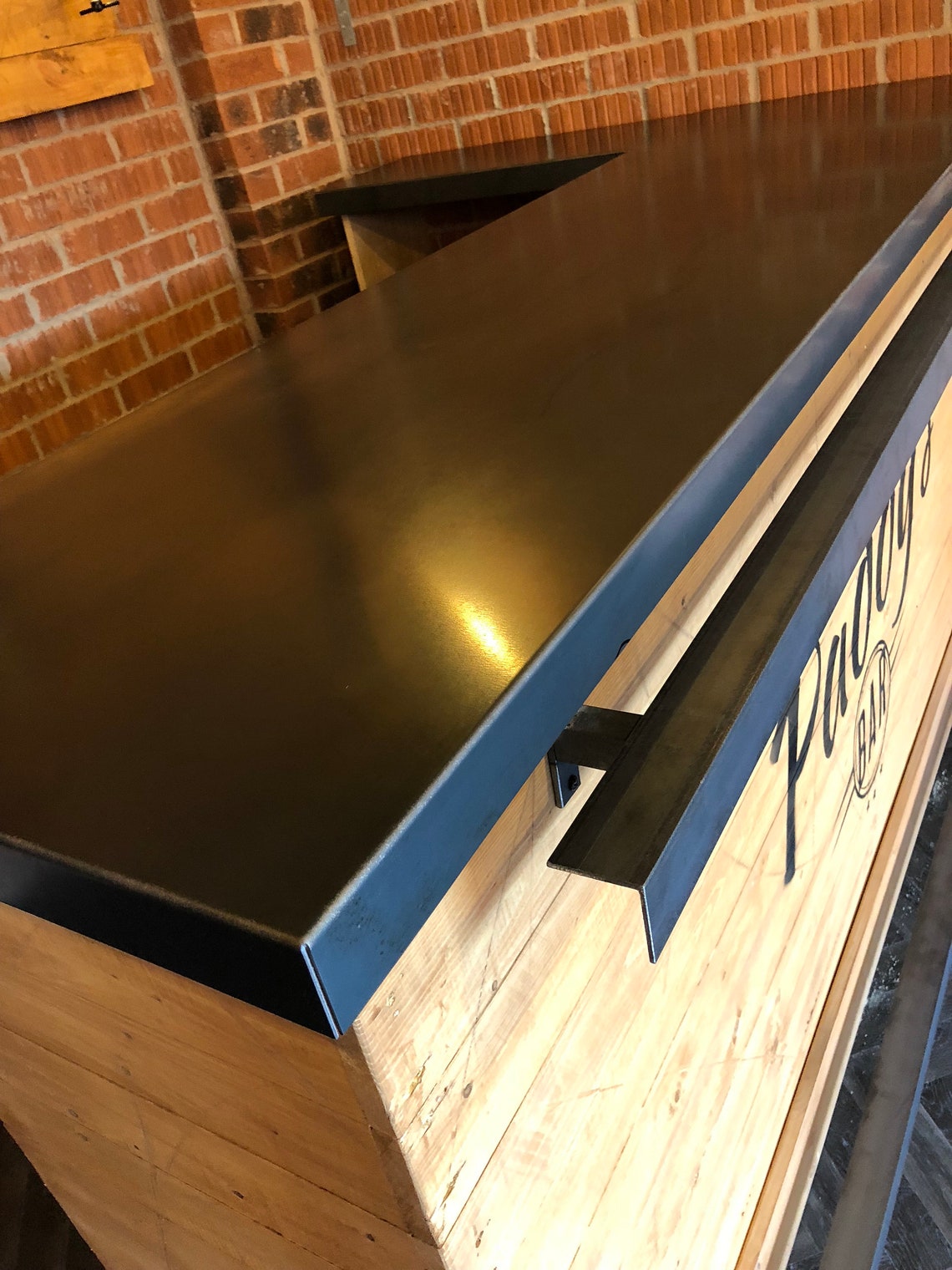 Steel Top Home Bar and Wall Mounted Back Bar Commercial Bar. Etsy UK