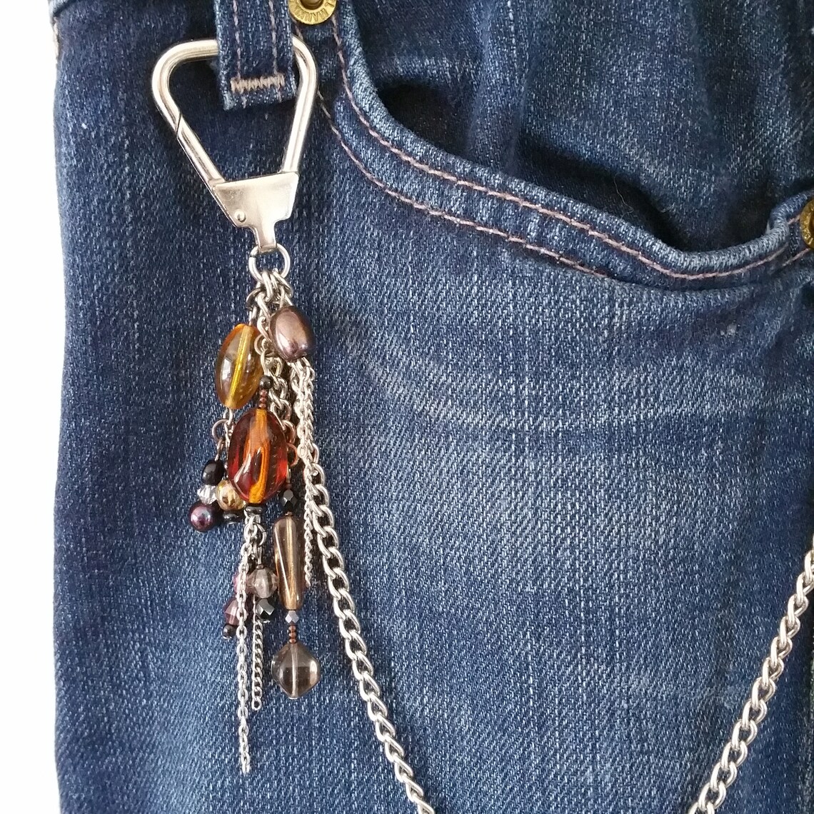 Jean Jewels Boho Jean Chain Jean Clips Clothing Etsy