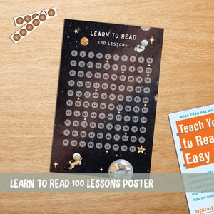 Apprenez à lire à votre enfant en 100 leçons faciles POSTER + certificat