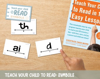 Teach your Child to read in 100 easy lessons Flashcards : Symbols