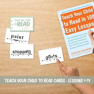 Apprenez à votre enfant à lire en 100 leçons faciles Flashcards : Leçons 1-73