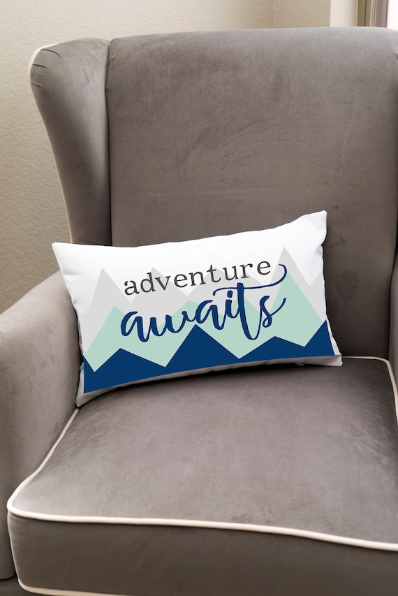 Adventure Nursery Decor Lumbar Pillow Cover Adventure Etsy