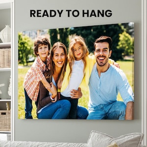 Custom Family Photo Canvas Print: Personalized Home Decor