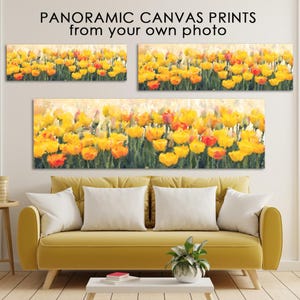 Custom Panoramic Photo Canvas Print: Large Format Wall Art