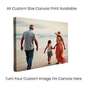 Custom Photo Canvas Print: Personalized Wall Art, Framed Canvas for Christmas Gift