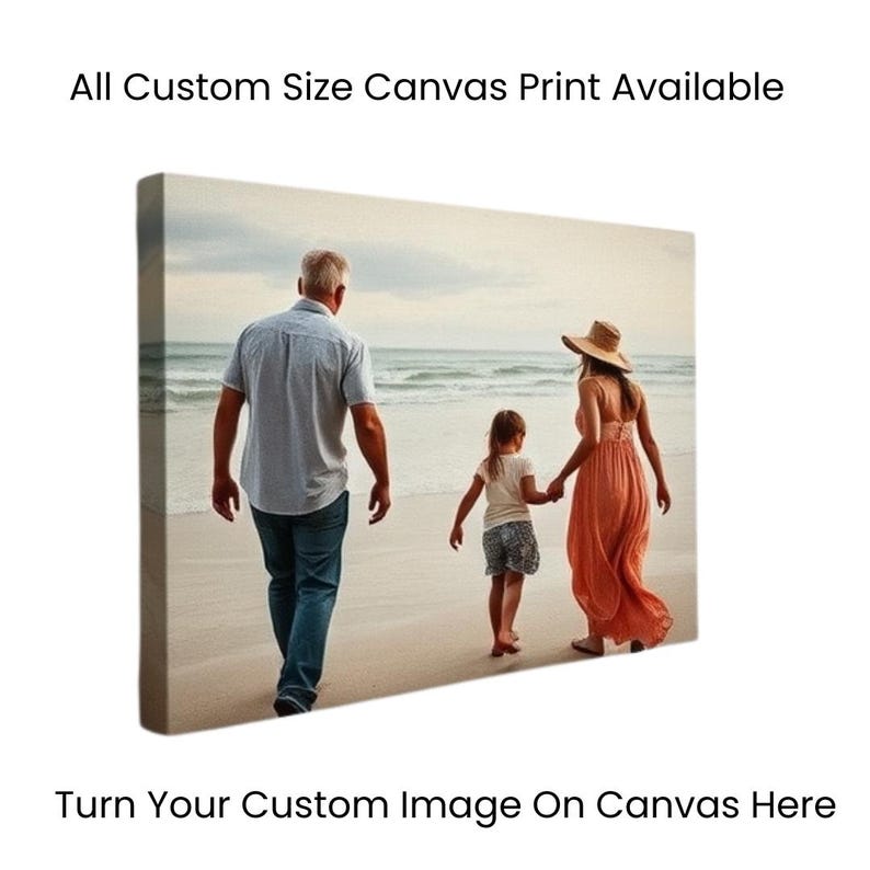 Amazing Custom Canvas Print Wall Art - Personalized Photo or Image On Canvas, Wall Art, Wall Decor, Your Photo On Canvas, Quality Print Image1