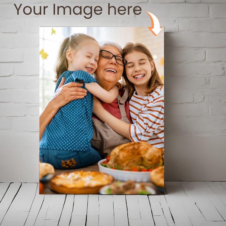 All Sizes Photo Canvas Print - Turn Your Photos into Canvas, Personalized Photo Canvas Print, Photos on Canvas, Custom Photo Print Image2