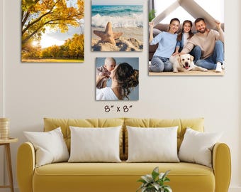 Custom Family Photo Canvas Print: Personalized Home Decor, Wall Art