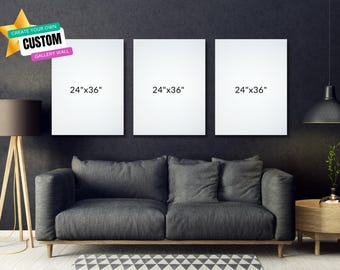 Personalized Photo Canvas Print Set (24x36): Custom Gallery Wall Art