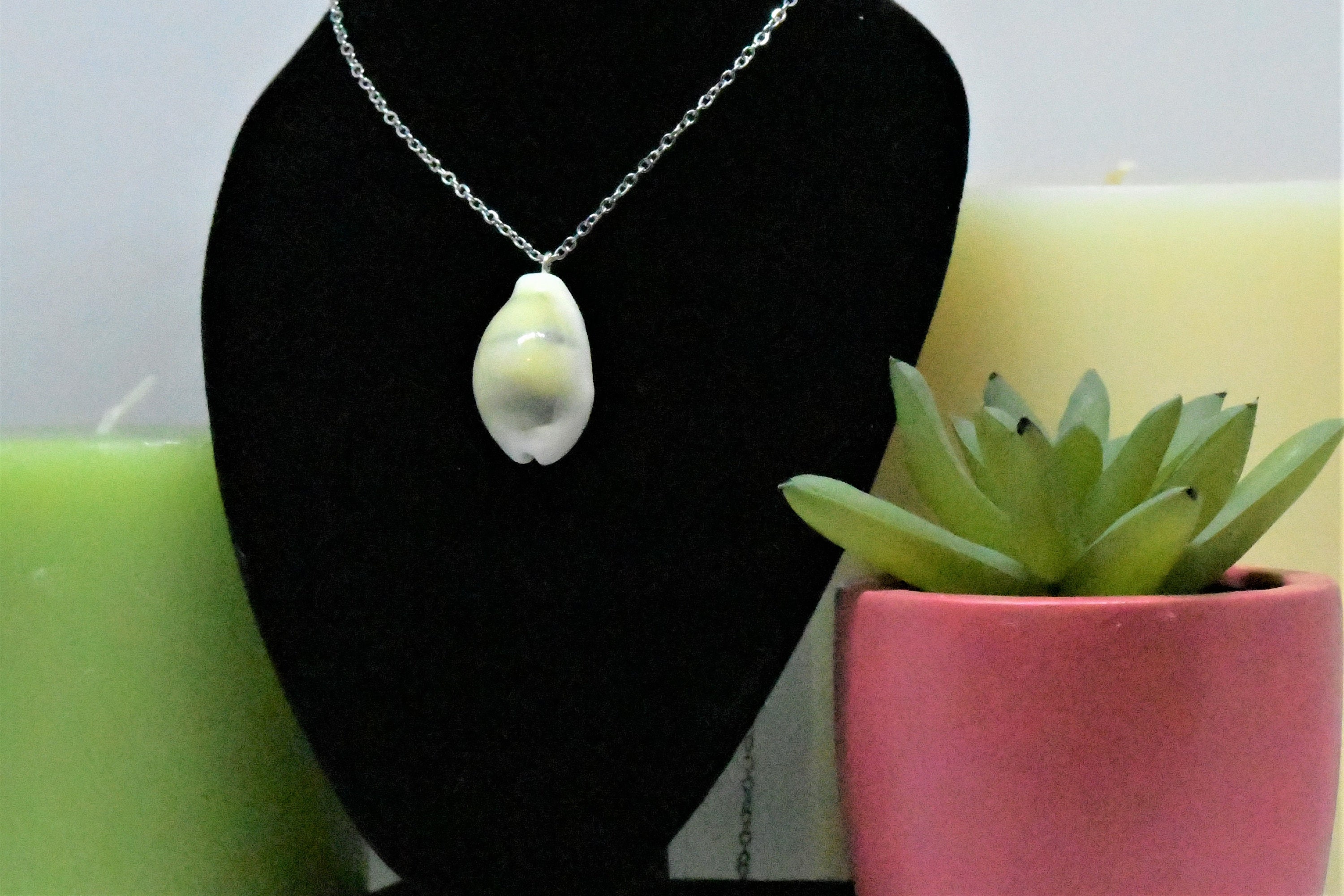 Collier Gros Coquillage Vintage Déco Plage Vacances - Bijou Occasion Style Bohème