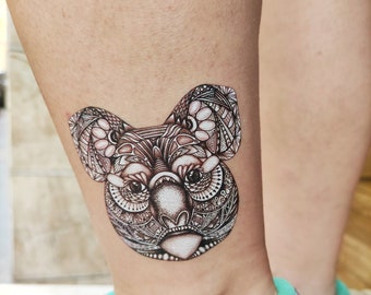 Koala Tattoo Etsy