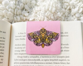 rosie maple moth magnetic bookmark